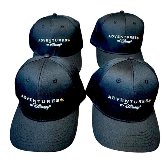 Adventures By Disney 4 Hat Bundle Adjustable Black NWOT Never Worn Baseball - Picture 1 of 3